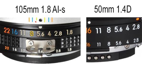 Насадка на объективе Nikon для совместимости с плёночными фотоаппаратами Nikon F